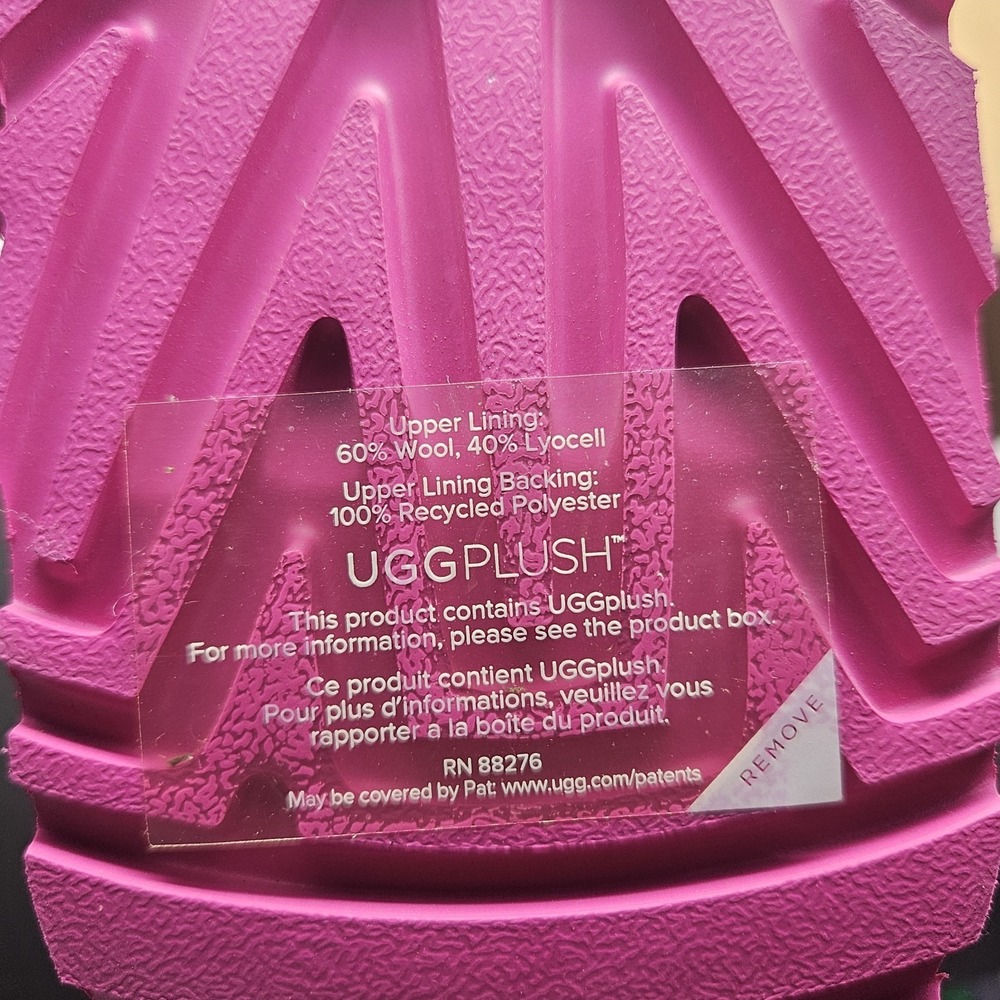 UGG URSEEN PLATFORM RASPBERRY MULTI LEATHER WOOL ALL GENDER M8/W9 Festival Shoes - Picture 7 of 7